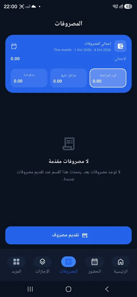 ملخص المصروفات