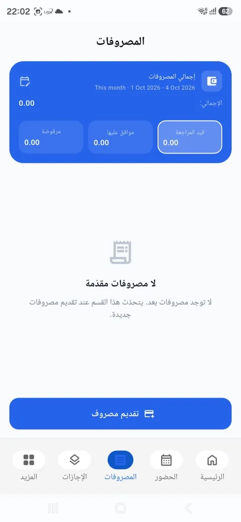 ملخص المصروفات