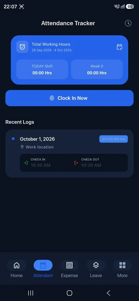 Attendance tracker