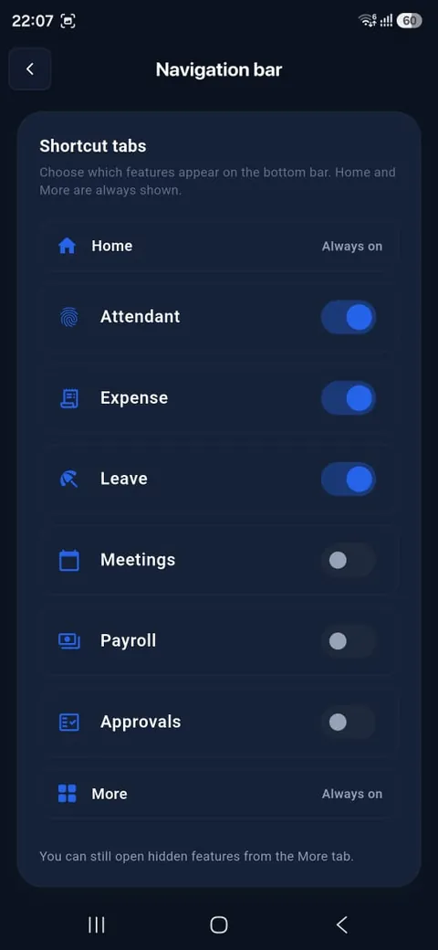 Customize the navigation bar
