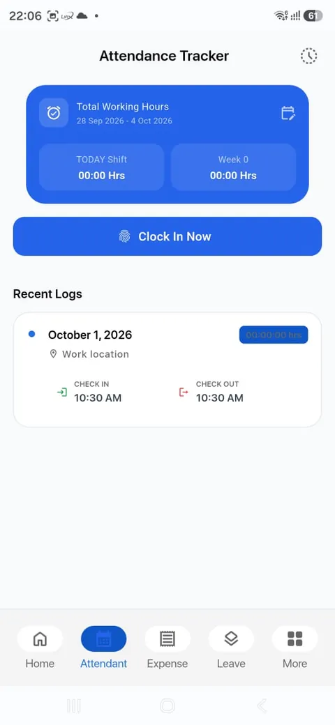 Attendance tracker