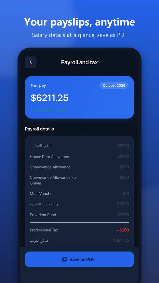 Your payslips, anytime