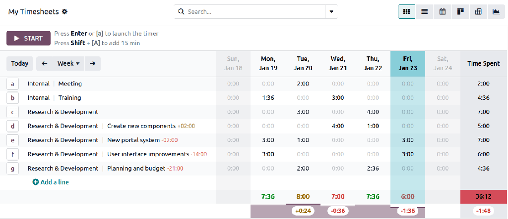 Timesheet